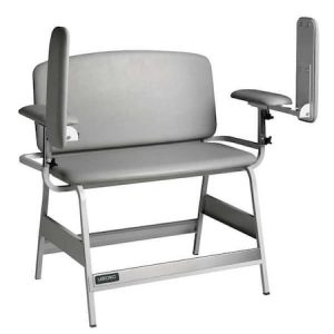 Bariatric Blood Draw Chair, White, 20 In.