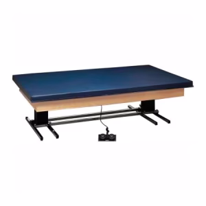 Deluxe Electric Hi-Low Upholstered Mat Platform Table, 84"L x 60"W x 23" - 32"H